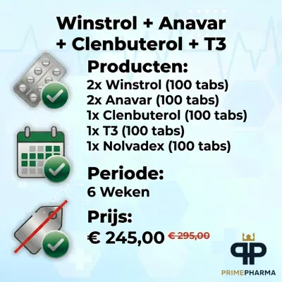 Winstrol + Anavar + Clenbuterol + T3 - Cycle